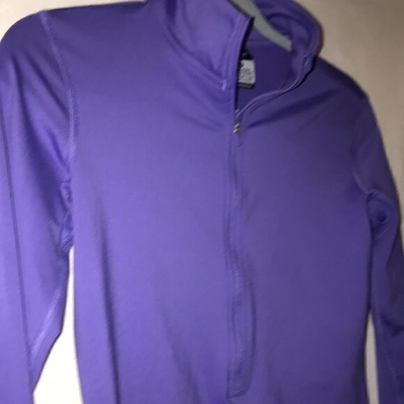 Nike Pro Women's Dri-Fit Half Zip Long Sleeve Athletic Purple Sweatshirt Size S - Picture 4 of 10